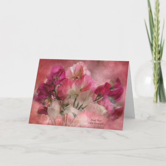 Sweet Peas ArtCard Kaart (Voorkant)