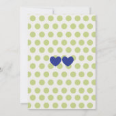 Sweet Peas, Baby Boy Shower Invitations Kaart (Achterkant)