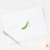 Sweet Peas Ronde Sticker (Envelop)