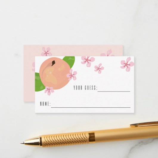 Sweet pêche devinez combien de cartes de jeu (Devant/Arrière en situation)