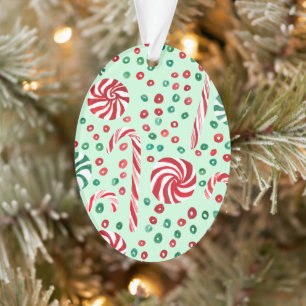Sweet Peppermint-kerstsnoepriet Ornament