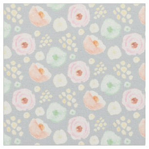 Sweet Petals in grijs Stof