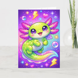 Sweet Pink and Purple Birthday Card for Girls Kaart