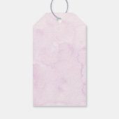Sweet Pink Baby in Bloom Wildflower Baby shower Cadeaulabel (Achterkant)