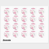 Sweet Pink Baby Room Vous êtes invité Sticker (Feuille)