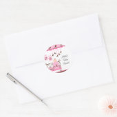 Sweet Pink Baby Room Vous êtes invité Sticker (Enveloppe)