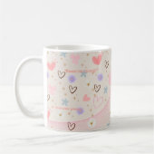 Sweet Pink Bow Aesthetic Mug | Kawaii Cute Pastel (Gauche)