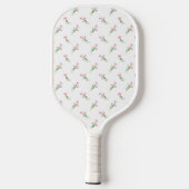 SWEET Pink Bow Wildflowers Gepersonaliseerd Pickleball Paddle (Achterkant)