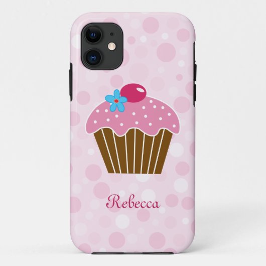 Sweet Pink Cupcake Case-Mate iPhone Case (Achterkant)