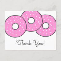 Sweet Pink Donuts Baby shower Sprinkle Hartelijk d
