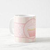 Sweet Pink Elegant Cupcake Koffiemok (Voorkant links)