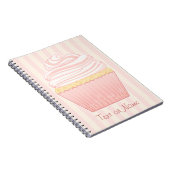 Sweet Pink Elegant Cupcake Notitieboek (Rechterzijde)