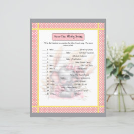 Sweet Pink Elephant - Baby shower Baby Song Game