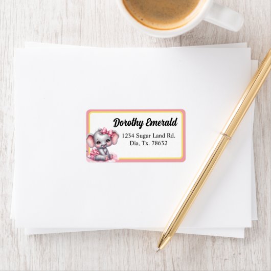 Sweet Pink Elephant - Peanut Smiles Etiket (Insitu)