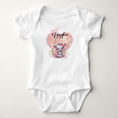 Sweet Pink Elephant - Peanut Smiles Romper (Voorkant)