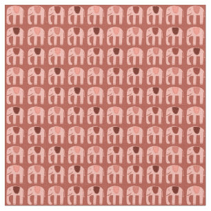 Sweet Pink Elephants Pattern Stof