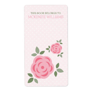 Sweet Pink Floral Etiket