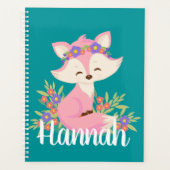 Sweet Pink Fox op maat Planner (Voorkant)