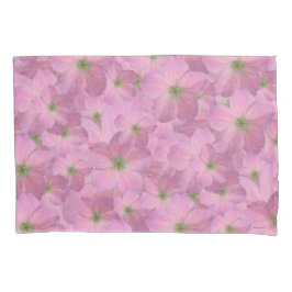 Sweet Pink Garden Flowers Pattern Kussensloop