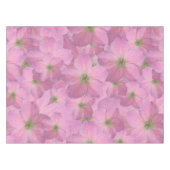 Sweet Pink Garden Flowers Pattern Tafelkleed (Voorkant (Horizontaal))