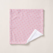 Sweet Pink Geometric Pattern Squares & Triangles (Gant de toilette)