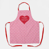 Sweet Pink Hearts Personalized Valentine Gift   Schort (Voorkant)
