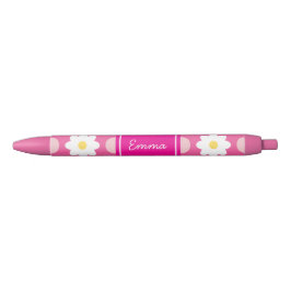 Sweet Pink Retro Floral Pattern Pen