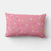 Sweet Pink Sprinkle Lumbar Pillow Kussen (Achterkant)