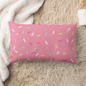 Sweet Pink Sprinkle Lumbar Pillow Kussen (Deken)