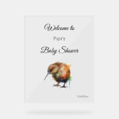 Sweet Pipi Kiwi, custom Acryl Bord (Voorkant)