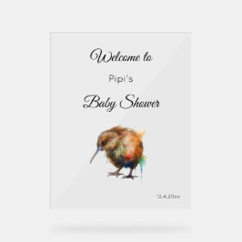 Sweet Pipi Kiwi, custom Acryl Bord