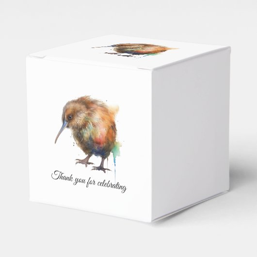 Sweet Pipi Kiwi, custom Bedankdoosjes (Voorkant Zijde)