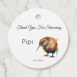 Sweet Pipi Kiwi, op maat Bedankjes Labels