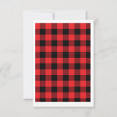 Sweet Plaid Heart Valentijn's Day Kaart Notitiekaartje (Achterkant)