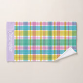 Sweet Plaid Pastel Bad Handdoek (Handdoek)