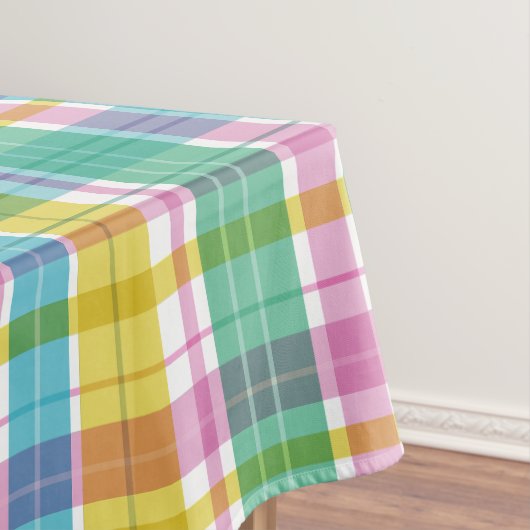 Sweet Plaid Pastel Muiticolors Tafelkleed (Voorbeeld)