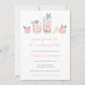 Sweet Poeach Tea Southern Bridal Shower Invitation (Devant)