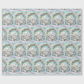 Sweet Polar Beer Personaliseer Naam Christmas Roll Cadeaupapier (Vlak)