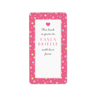 Sweet Polkadot Bubble Livre Étiquette boîte cadeau