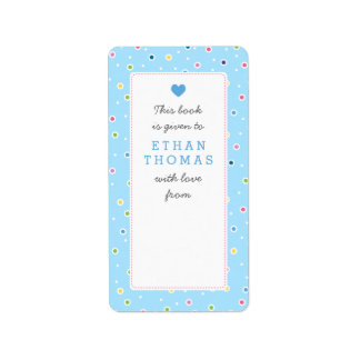 Sweet Polkadot Bubble Livre Étiquette boîte cadeau