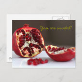 Sweet POM Pomegranate Collection Invitation (Devant / Derrière)