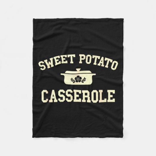 Sweet Potato Cerole Thanksgiving Cooking  Fleece Deken (Voorkant)