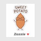 Sweet Potato Funny Vinyl Sticker (Vel)