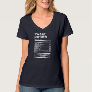 Sweet Potato Nutrition Facts Funny Thanksgiving Co T-shirt