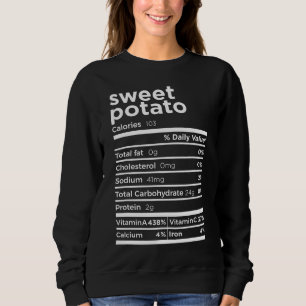 Sweet Potato Nutrition Facts Funny Thanksgiving Co Trui