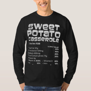 Sweet Potato Nutrition Facts Matching Family Dank T-shirt