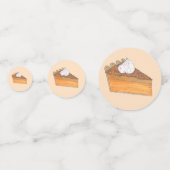 Sweet Potato Pie Slice kerstdiner Soul Food Confetti (Voorkanten)