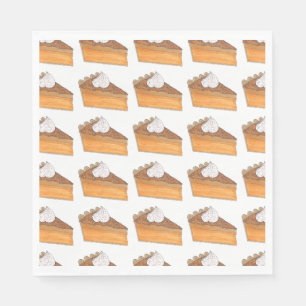 Sweet Potato Pie Slice Kerstdiner Vakantie Servet