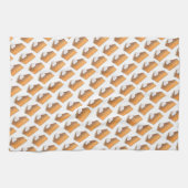 Sweet Potato Pie Slice kerstThanksgiving Theedoek (Horizontaal)