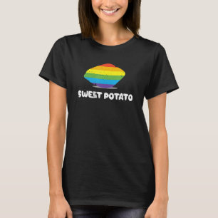 Sweet Potato Rainbow LGBTQ Funny Sweet Potato Yam T-shirt